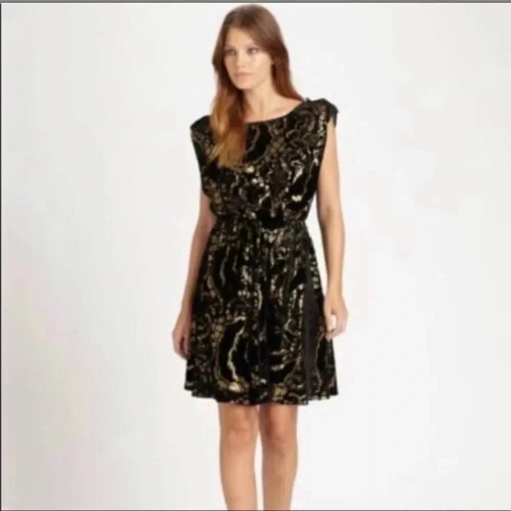 Alice+Olivia Velvet Hope Blouson dress.Favorite blogger